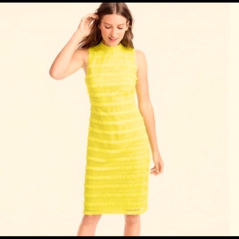 J. Crew Fringed Sheath Dress